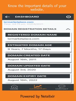 Domain Age Checker android App screenshot 1